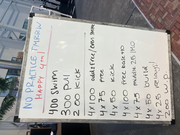 The Plunge Masters practice from Thursday, July 3, 2025
