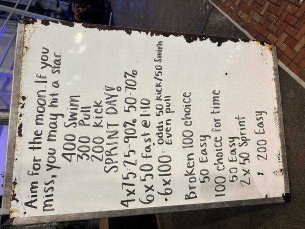 The Plunge Masters practice from Tuesday, October 21, 2025