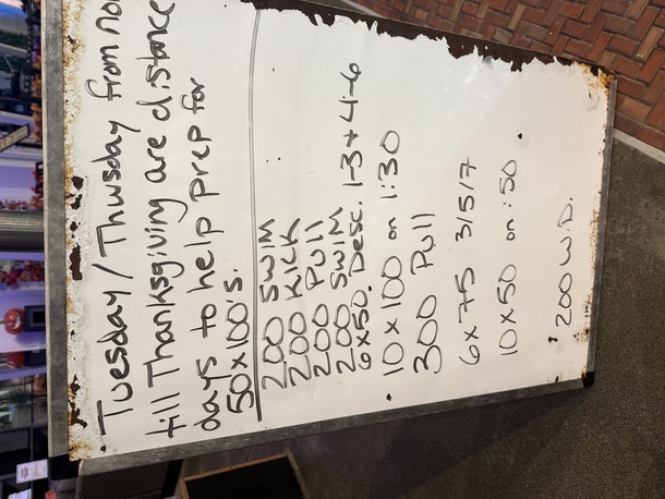 The Plunge Masters practice from Tuesday, October 28, 2025