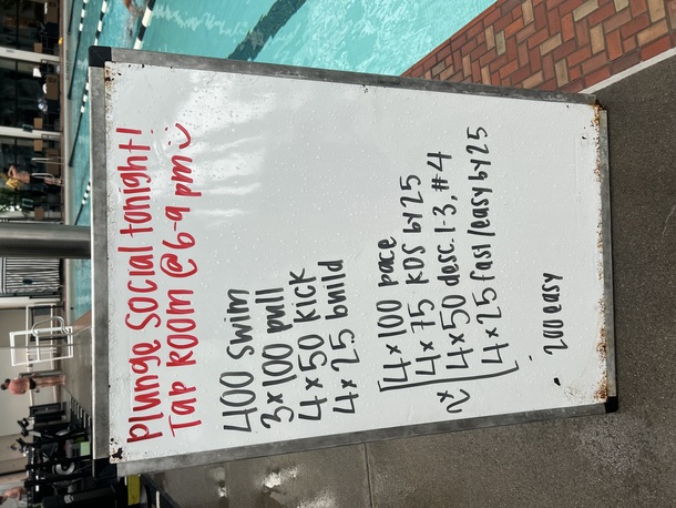 The Plunge Masters practice from Wednesday, November 12, 2025