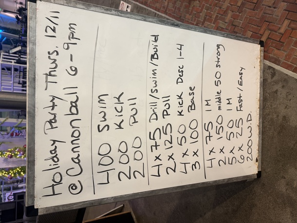 The Plunge Masters practice from Wednesday, December 10, 2025