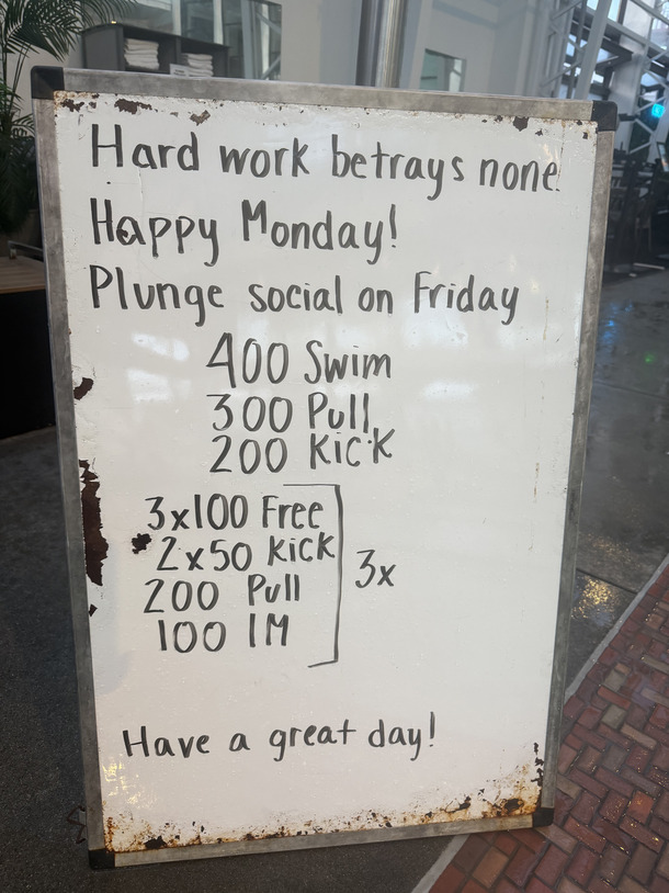 The Plunge Masters practice from Monday, April 13, 2026