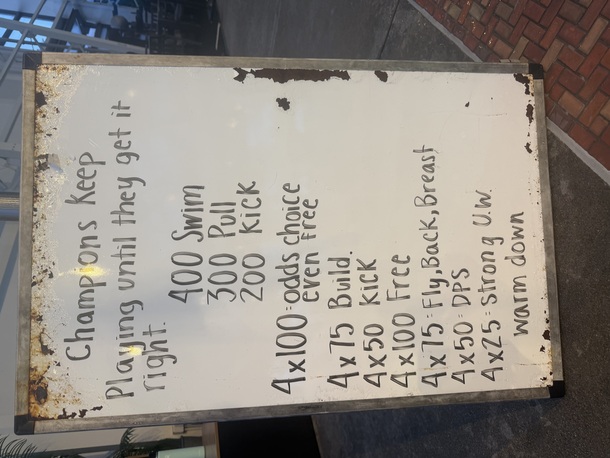 The Plunge Masters practice from Tuesday, April 21, 2026