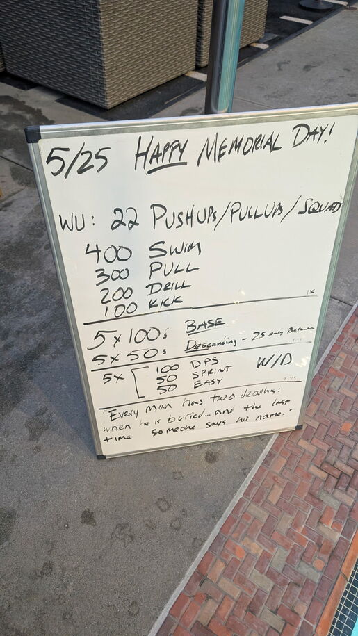 The Plunge Masters practice from Monday, May 25, 2026